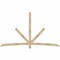 Ekena Millwork Alberta Rough Sawn Timber Gable Bracket, Douglas Fir, 108"W x 63"H x 4"D x 4"F, 14/12 Pitch GBW108X63X0404ALB00RDF - alternate 1